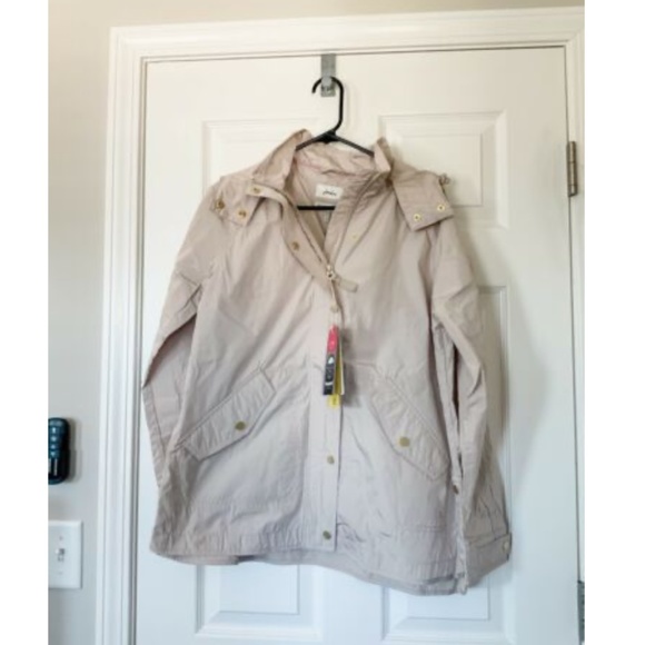 Joules Jackets \u0026 Coats | Nwt Joules Swindale Long Sleeve Water Resistant | Color: Tan | Size: 6 | N_Upscaleresale's Closet